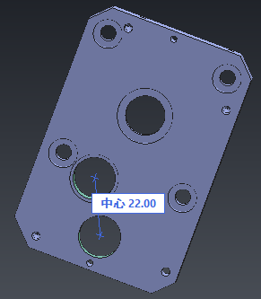 Center distance measurement in StepGeomChecker